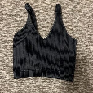 Two (2) Cropped Tanks - Distressed Gray/Royal Blue $15 for all! (Xsmall)